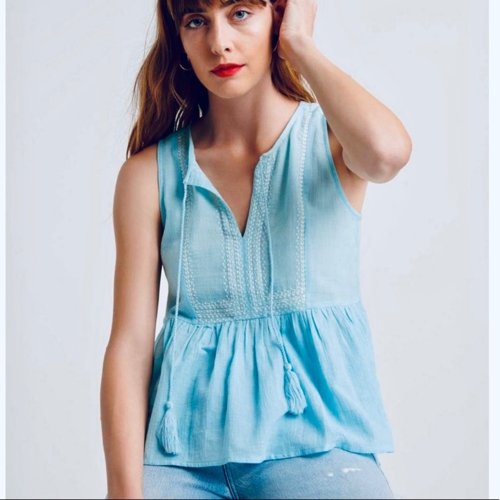 Lucky Brand Robin Embroidered Tank